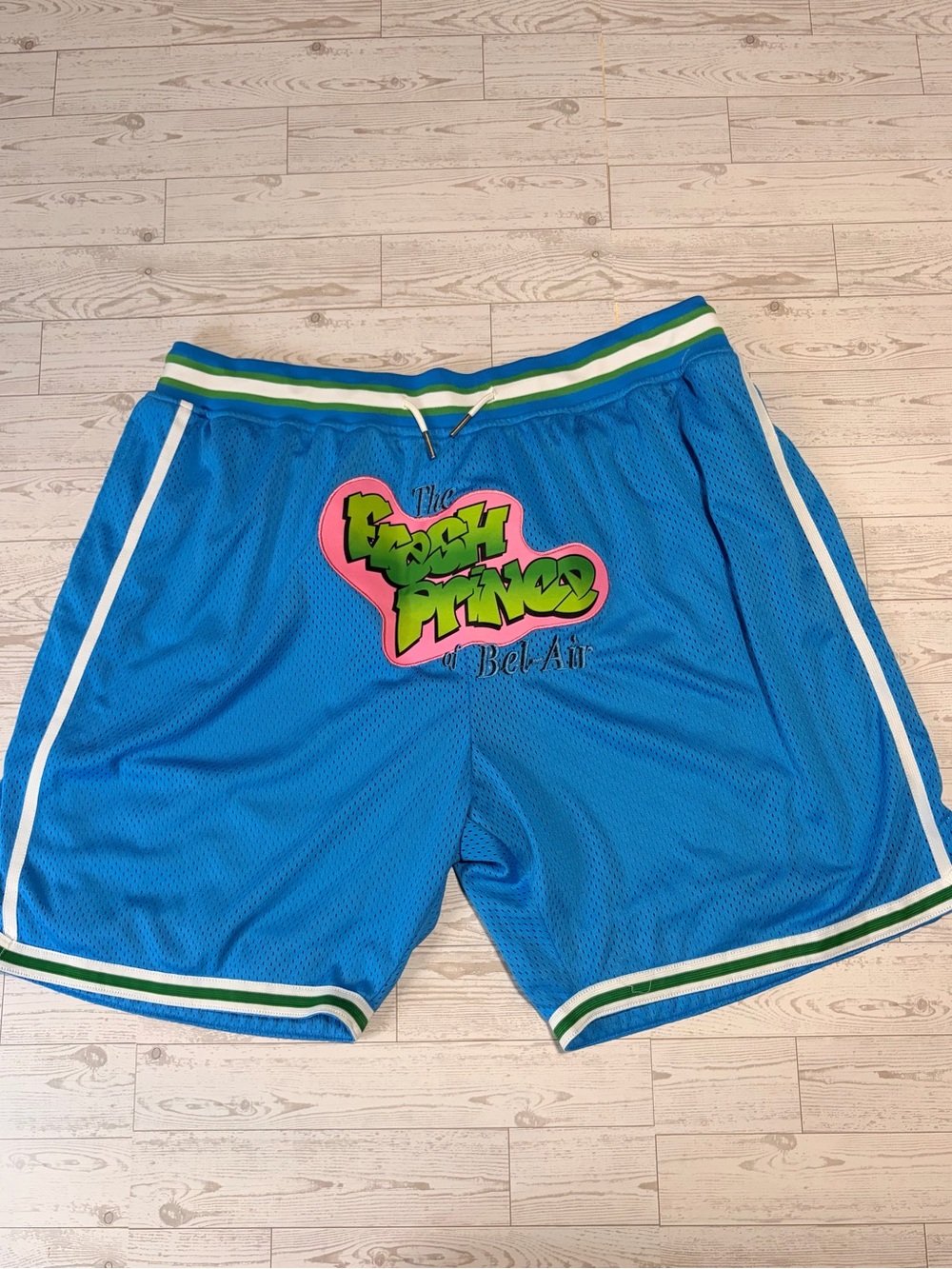 NEW 5XL Fresh Prince Bel-Air Blue Mesh Athletic Shorts